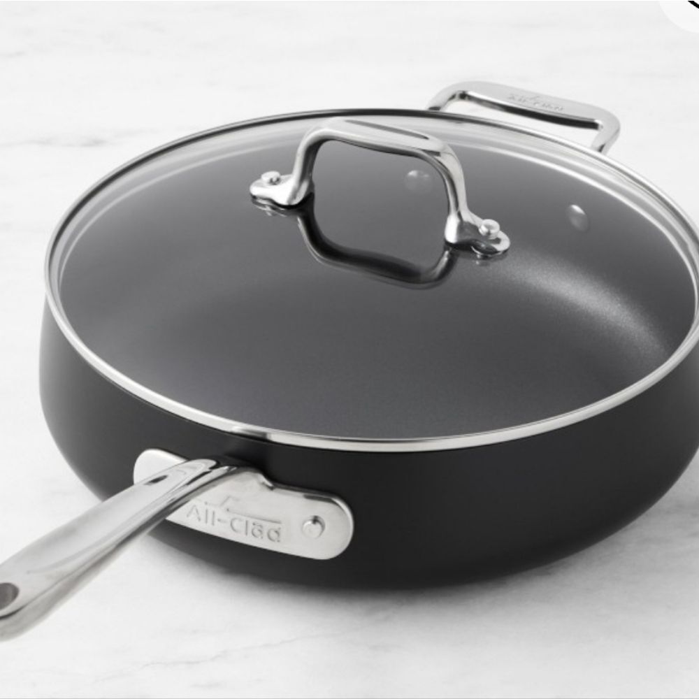 All-Clad HA1 Expert Hard Anodized Non-Stick Saute Pan w/Lid- 4QT